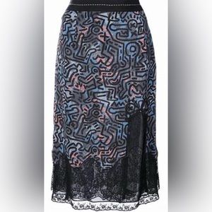 Coach x Keith Haring collaboration, sheer abstract Haring graffiti overlay